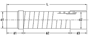 パンフレキ VP・VU50φ寸法図