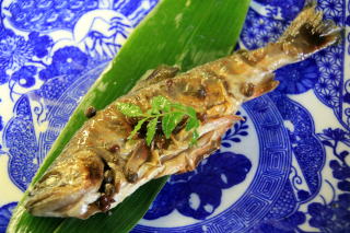 鮎の塩焼き,天然鮎塩焼き,川魚料理